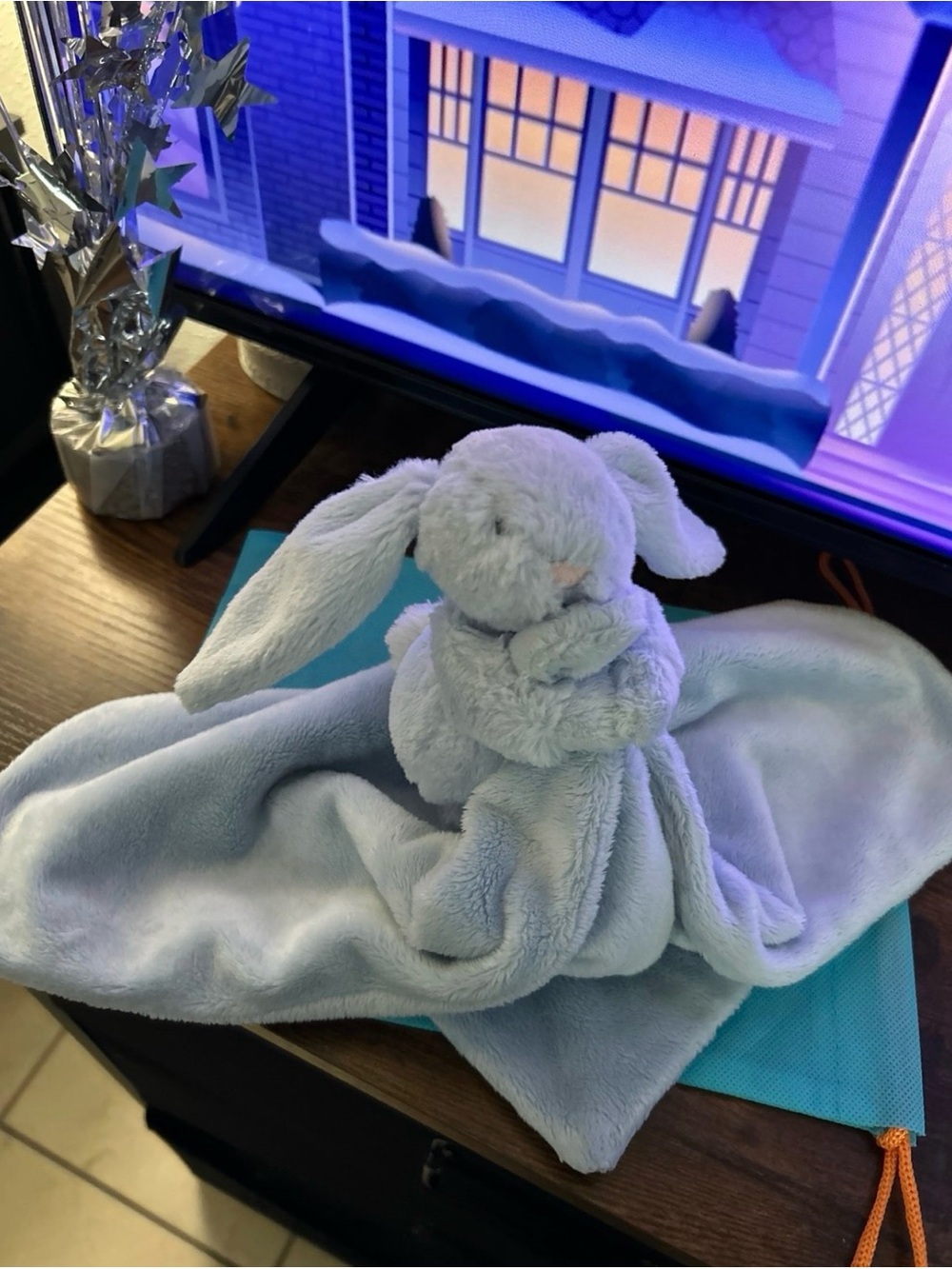 Jellycat Blue Bunny Soother